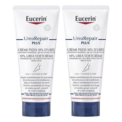 Image de Eucerin® UreaRepair Plus Crème Pieds 10% d&#039;Urée Peau sèche 2 x 100 ml