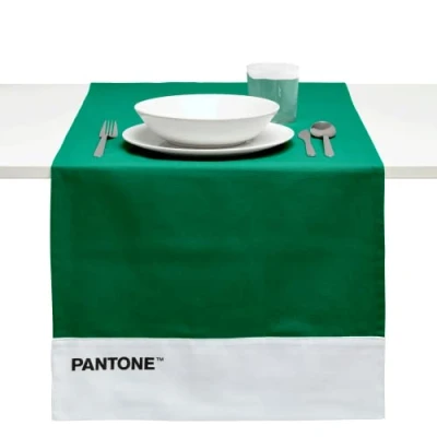 Image de Pantone™ Chemin de Table 100 % Coton 220 g 45 x 145 cm Vert