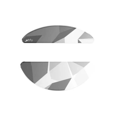 Image de Xtrfy Glass Skates, Pieds de souris premium en verre aluminosilicate solide, compatible avec gaming M8 Wireless, pour une glisse précise et rapide, Litus White
