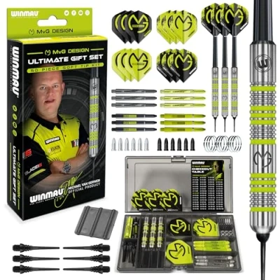 Image de WINMAU Mvg Coffret Cadeau Fléchettes Unisexe, Pointe Souple, Standard