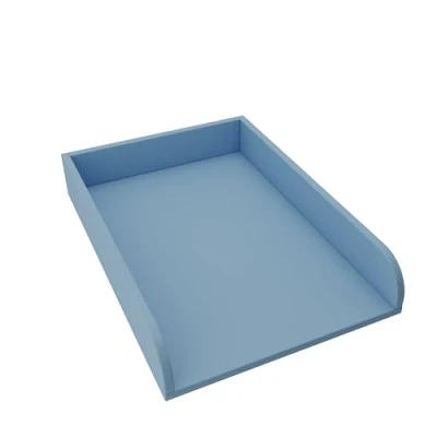Image de regalik Plan à Langer Universal, Extension pour Commode de Largeur Variable, Amovible, avec Façades Arrondies, Bleu, Matériau ABS 2 mm, 72 cm x 54