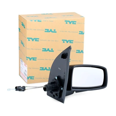 Image de Rétroviseur extérieur Tyc 309 0041 droit noir Ajustage par câble, convexe FIAT: Panda II 5 portes