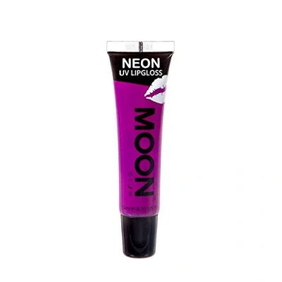 Image de Moon Glow Neon UV Gloss à lèvres Parfumé et brille brillamment sous les rayons UV, cassis violet, 15 ml (lot de 1)