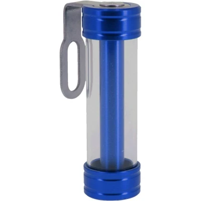 Image de Support de vignette Moto Cylindrique ALU 50X30 mm Bleu