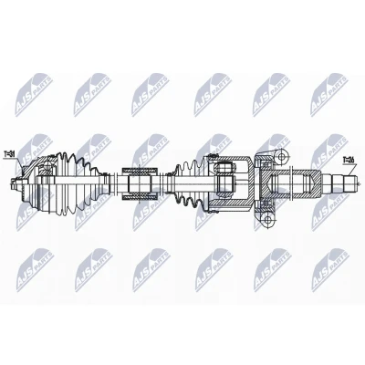 Image de Essieu moteur NTY NPW BM 188