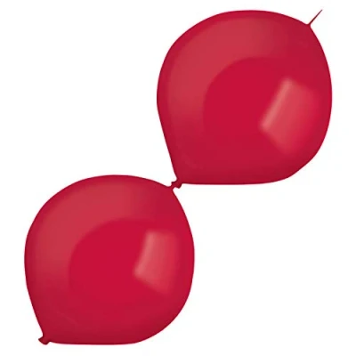 Image de Amscan 9905604 Lot de 100 ballons en latex, Link a Loon, framboise