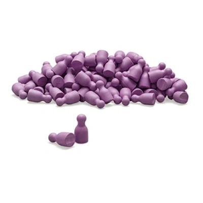 Image de Wissner AKTIV lernen 100 pions/cônes d&#039;halma en Violet 24 x 12 mm RE Wood
