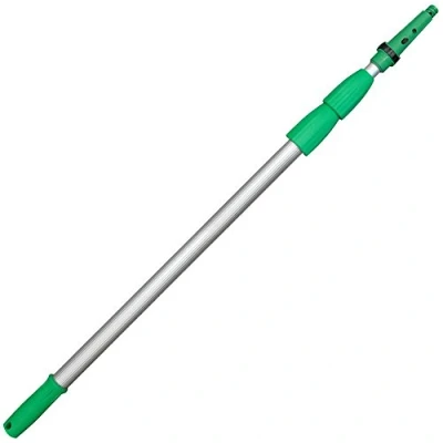 Image de Unger Perche télescopique OptiLoc 1,85 cm (compatible avec les outils de nettoyage vitres, poignée ergonomique, embout antidérapant, fermeture rotative à deux composants) ED180