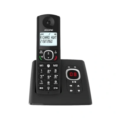 Image de Alcatel F530 Voice, téléphone sans fil avec répondeur, blocage d&#039;appels, mains libres et deux mémoires directes Noir