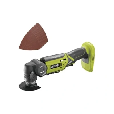 Image de Pack RYOBI Multitool R18MT 0 18V OnePlus sans batterie ni chargeur Kit 10 triangles abrasifs RAK10MT