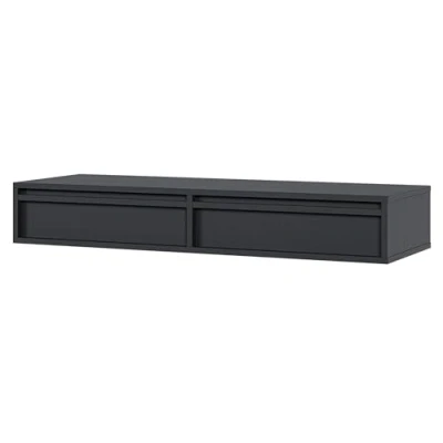 Image de Selsey Evo Coiffeuse 110 cm avec tiroirs Suspendu Noir