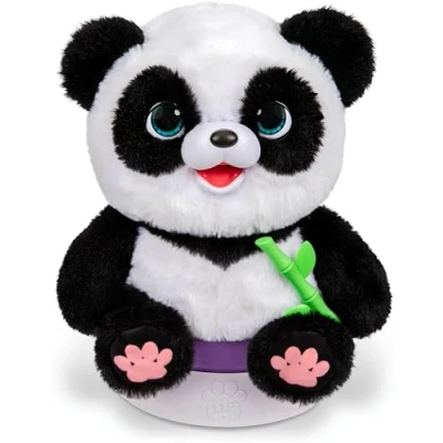 Image de Little Live Pets My Baby Panda ChuChu interactif avec Plus de 50 Sons et réactions ; il Bouge Ses Pattes, Fait Caca rit Contient Un Pot recommence à l&#039;infini (30 cm)