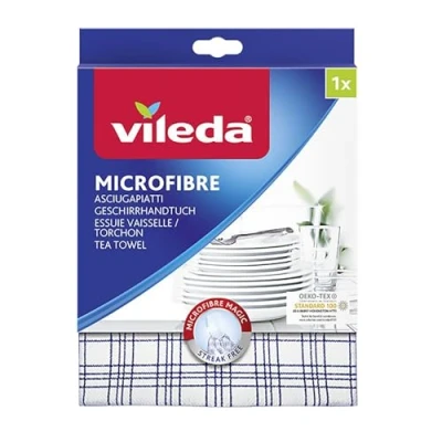 Image de Vileda Torchon Essuie Vaisselle Microfibre Coloris aléatoire
