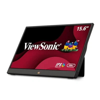 Image de Viewsonic VA1655 Moniteur portable 40 cm (15,6 pouces) (Full HD, panneau IPS, mini HDMI, 2x USB C pour Raspberry Pi/Xbox/PS4/PS5, haut parleurs) Noir