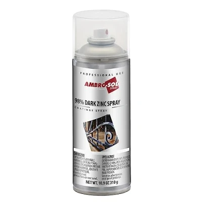 Image de Ambro Sol Z353 Zinc 98%, Parfait pour Revêtir, Enduire et Protéger les Pièces Métalliques de l’Oxydation, Aérosol En Fer Blanc Recyclable à l’Infini 400 ml