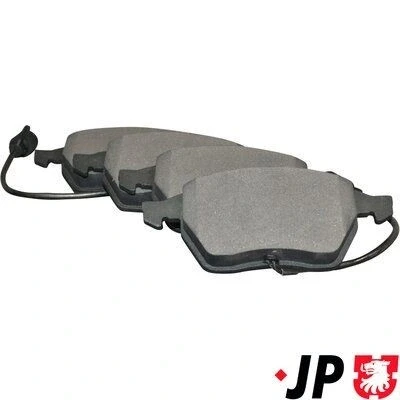 Image de JP GROUP 1163602410 Jeu de plaquettes frein Essieu avant avec contact du palpeur d&#039;usure intégré AUDI: 100 C4 Avant, A6 Berline
