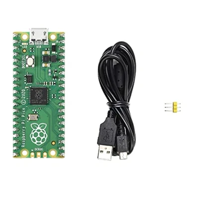 Image de IBest Colourful Pre Soldered Raspberry Pi Pico RP2040 Microcontroller Board with Header Flexible Mini Based on Chip,Dual Core Arm Cortex M0+ Processor,Support C/C++/Python