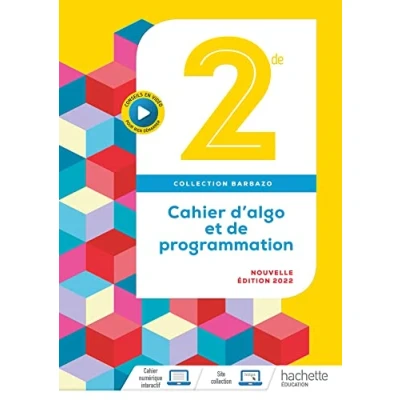 Image de Barbazo Cahier d&#039;algo 2nde Ed. 2022 Livre d’occasion Très bon