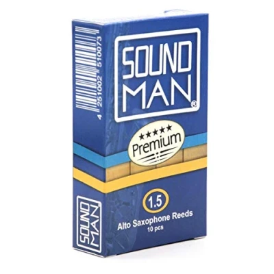 Image de 10 Anches Soundman® pour Saxophone Alto l&#039;usage quotidien Anche Saxo Reeds pièces (Dureté: 1,5)
