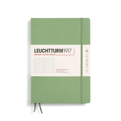 Image de LEUCHTTURM1917 366172 Carnet de notes Composition (B5), couverture rigide, 219 pages numérotées, Sauge, pointillé