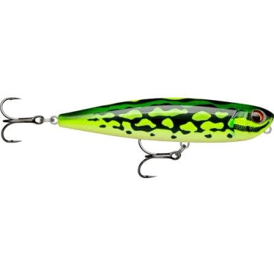 Image de Rapala Leurre de Pêche Precision Xtreme Pencil Construction Plastique Eau Douce Flottant Profondeur Nage Surface Taille 10,7cm / 21g Fabriqué en Estonie Lime Frog