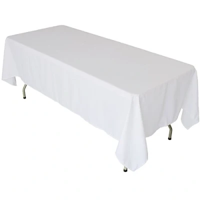 Image de KaitatsuSen Nappe Rectangulaire en Tissu Polyester, Blanc, 150x200 cm