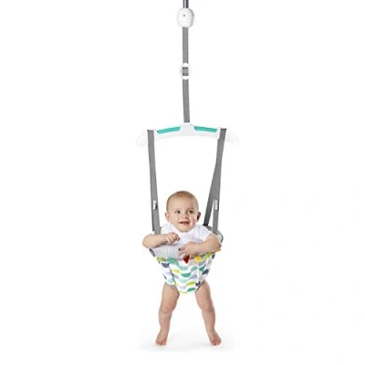 Image de Bright Starts, Sauteur de Porte Bounce Playful Parade pour Bébé, Installation Sans Outils, Sangle Réglable, Dès 6 Mois, Jusqu&#039;à 11,8 kg