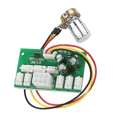 Image de DONGKER Contrôleur de Vitesse Ventilateur PC Régulateur PWM,Ventilateur 4 Broches DC 12V 0 99,99% Adaptateur Réglable PWM Châssis