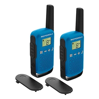 Image de Talkie walkie Motorola 2 Pcs Bleu Portée 8 km Mains libres Puissance 500 mW
