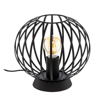 Image de Lindby Lampe à poser Maivi (Moderne) en Noir Métal e. a. pour Salon &amp; Salle manger (1 lampe,à E27),