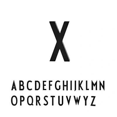 Image de Design Letters Lettres de Maison flottantes en Aluminium (Disponible A Z) faciles à Installer Convient pour Une Utilisation intérieur ou extérieur Noir