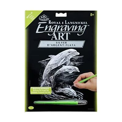 Image de Royal &amp; Langnickel SILF11 Gravure d&#039;art arc argent Taille A4 Dauphins