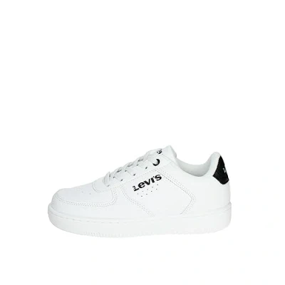 Image de Levi&#039;s Kids New Union Chaussure de Piste d&#039;athltisme, Blanc et Noir, 28 EU