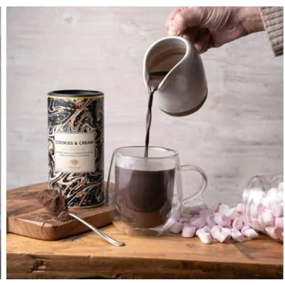 Image de Whittard Chocolat chaud saveur biscuits et crème édition limitée 350 g