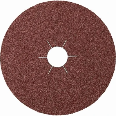 Image de Klingspor CS 561 Lot de 25 Disques Abrasifs en Fibre pour Ponceuse, Disque Meuleuse, Ponçage 180 x 22 mm Grain 36 Trou étoilé : 11060