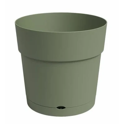 Image de Artevasi Capri Wide Pot, Réserve d&#039;eau, Pot en Plastique, 40cm, Couleur: Vert cendré