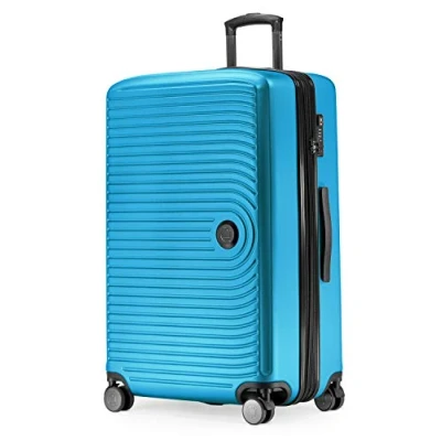 Image de Hauptstadtkoffer Mitte Grande Valise Rigide, TSA, 4 Roulettes, Bagage en Soute avec Extension de Volume 8 Cm, 77 130 Litres, Bleu Cyan