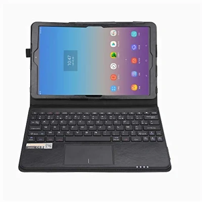 Image de MQ Etui avec clavier pour Galaxy Tab A 10.5 Bluetooth touchpad, AZERTY, Samsung LTE T595, WiFi T590