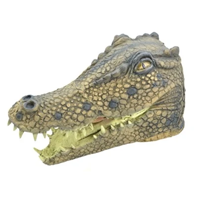 Image de Bristol Novelty BM446 Masque de crocodile, multicolore, taille unique Halloween