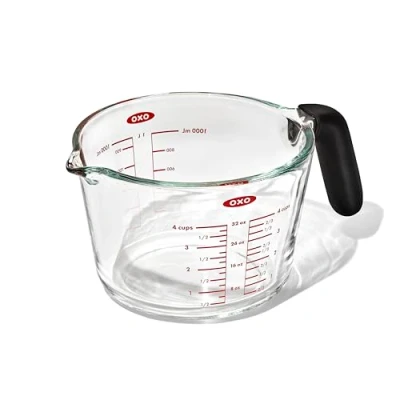 Image de Pichet doseur OXO avec couvercle en verre, 500 ml