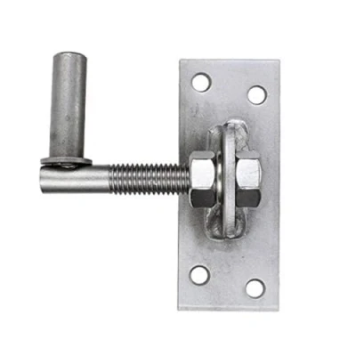 Image de Alberts 361471 Gond à visser réglable de 20 mm acier inoxydable cote axe Ø13 platine 100 x 40