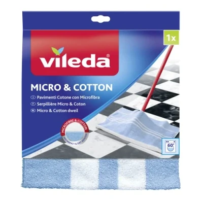 Image de Vileda Chiffon pour sol en microfibre et coton
