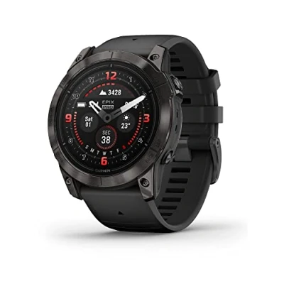 Image de Garmin epix Pro (Gen 2) Sapphire Edition, 51 mm, Montre Intelligente Haute Performance, Technologie d&#039;entraînement avancée, Lampe de Poche intégrée, Noir