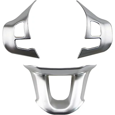 Image de Garniture Couverture Volant,pour Peugeot 2008 208 308 2014 20019 Décoration Pièce de Rechange Accessoires Intérieures Automobiles.,C Matt Silver