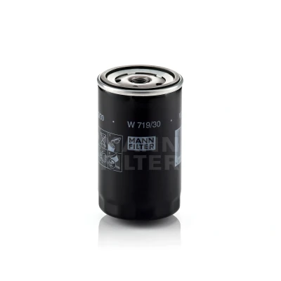 Image de MANN FILTER W 719/30 Filtre à huile 3/4 16 UNF avec un clapet de non retour vissé AUDI: A4 B7 Berline, B6 A6 C5 Berline oscaro,
