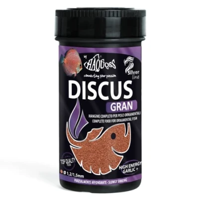 Image de Haquoss Discus Gran Gourmet Nourriture en copeaux à Base d&#039;aile pour Discus, 250 ml/137 g