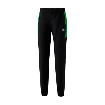 Image de Erima Femme Team Basic Pantalon de pr sentation, Noir/Émeraude, 40 EU
