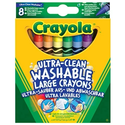 Image de CRAYOLA 8 Gros crayons à la cire ultra lavables