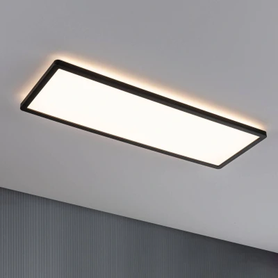 Image de Paulmann LED Atria Shine 71003 580 x 200 mm 3 niveaux Rectangulaire Avec 1 panneau lumineux de 22 W à intensité variable, blanc chaud, noir, en plastique, 3000 K, 580x200mm