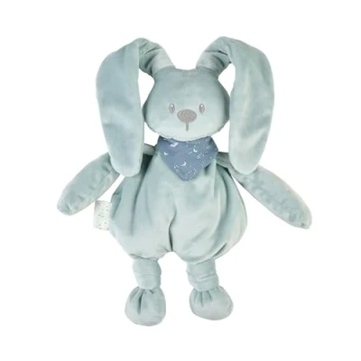 Image de Nattou Peluche Lapin, Compagnon de Route dès la Naissance, env. 36 cm, Brille dans Le Noir, Polyester/Jersey Coton, Lapidou, Turquoise